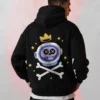 Astronaut Skull Printed Hoodie