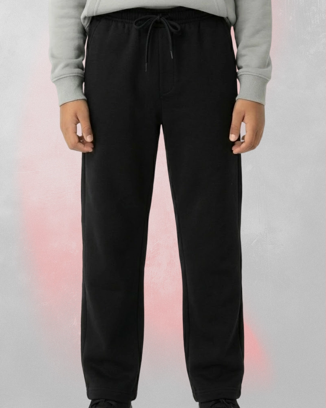 Plain basic kids sweatpants with a soft fabric and comfortable fit for everyday wear